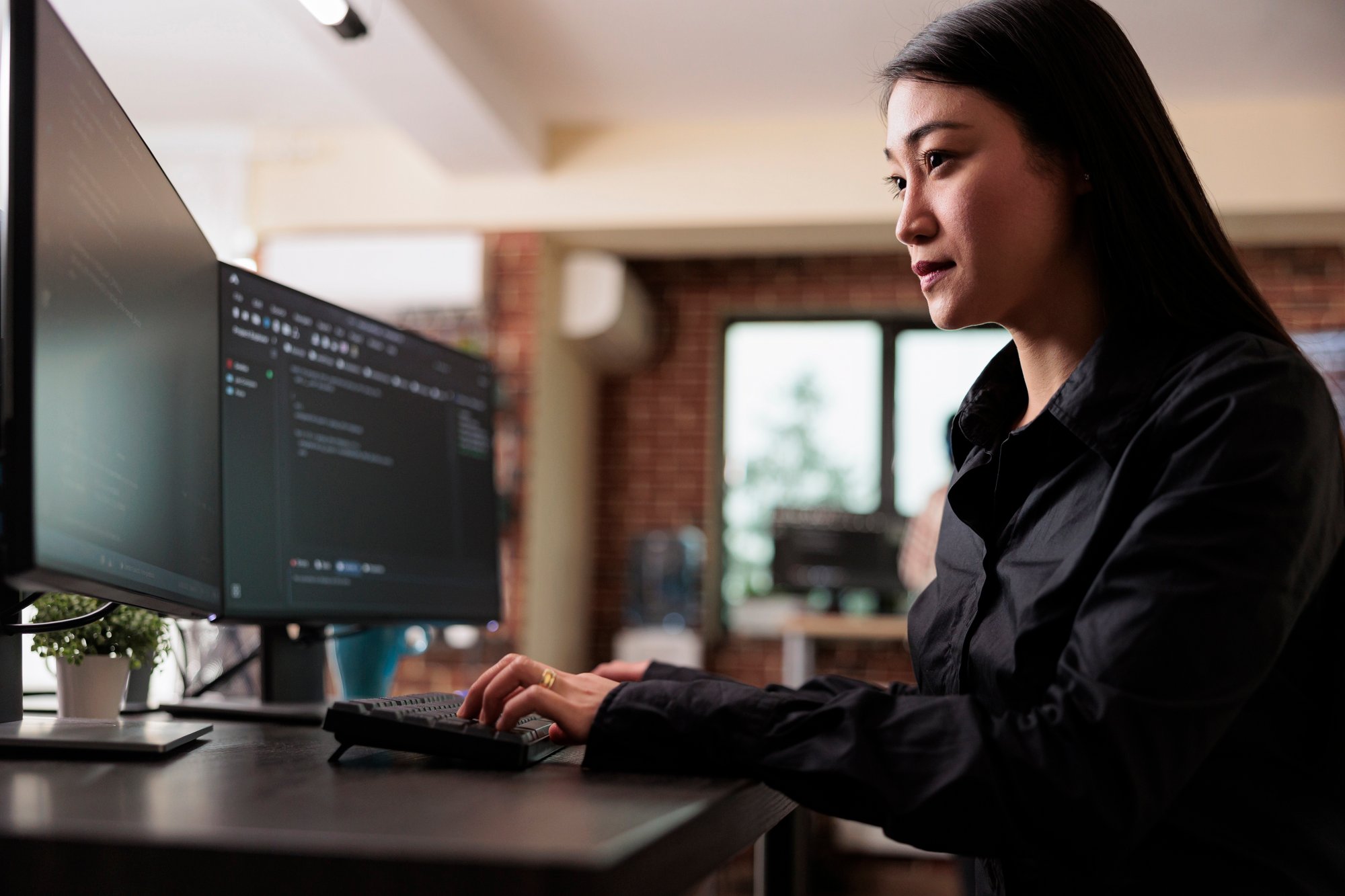 cyber-security-company-employee-developing-blockchain-based-database-processing-system-cybernetic-officer-coding-machine-learning-software-protect-mainframe-encrypted-files cyber-security-company-employee-developing-blockchain-based-database-processing-system-cybernetic-officer-coding-machine-learning-software-protect-mainframe-encrypted-files